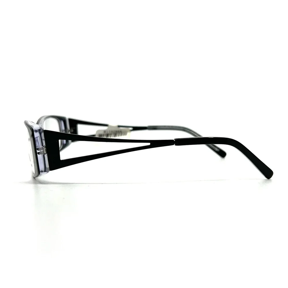 Tempo WP 0003 Eyeglasses Black Crystal Rectangular Full Rim Frames 52[]16 140